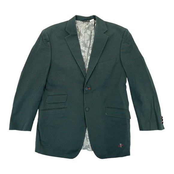 Rare Vintage Tiglio Rosso Men's Bird Embroidered ~ Floral/Paisley design ~ Sz 52 - Picture 2 of 9